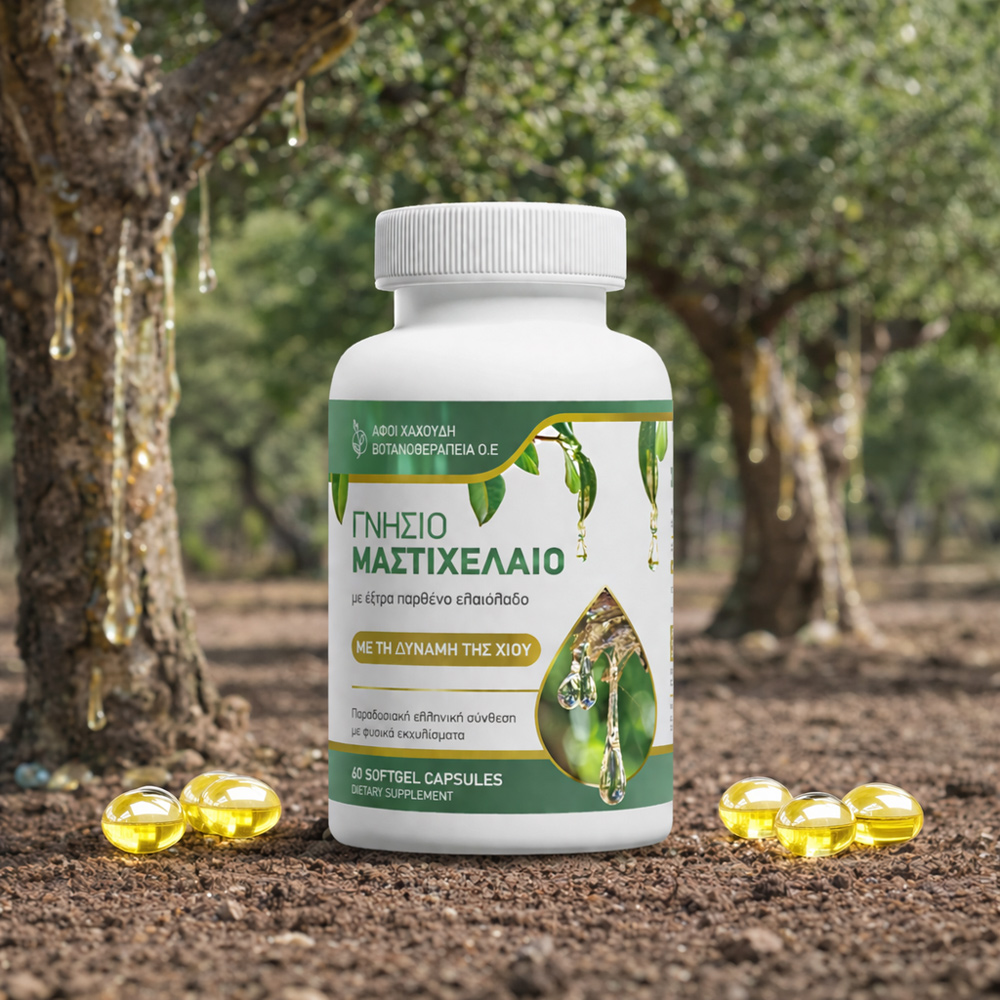 Κάψουλες με Γνήσιο μαστιχέλαιο για το στομάχι 